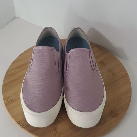 SeaVees Baja Slip on Platform Sneaker Iced Lavender Grossgrain Twill Women's 9.5 - Picture 3 of 11